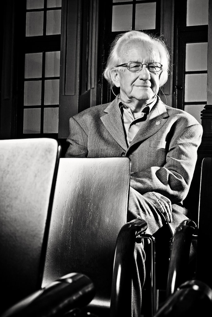 Prof. Johan Galtung, Marburg, 2008.